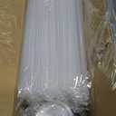 Lamosi 100 Pack 20 oz Clear Plastic Cups with Lids and Straws, Disposable Iced Coffee Cups with Lids for To-Go Cold Drinks, Smoothies and Slushie