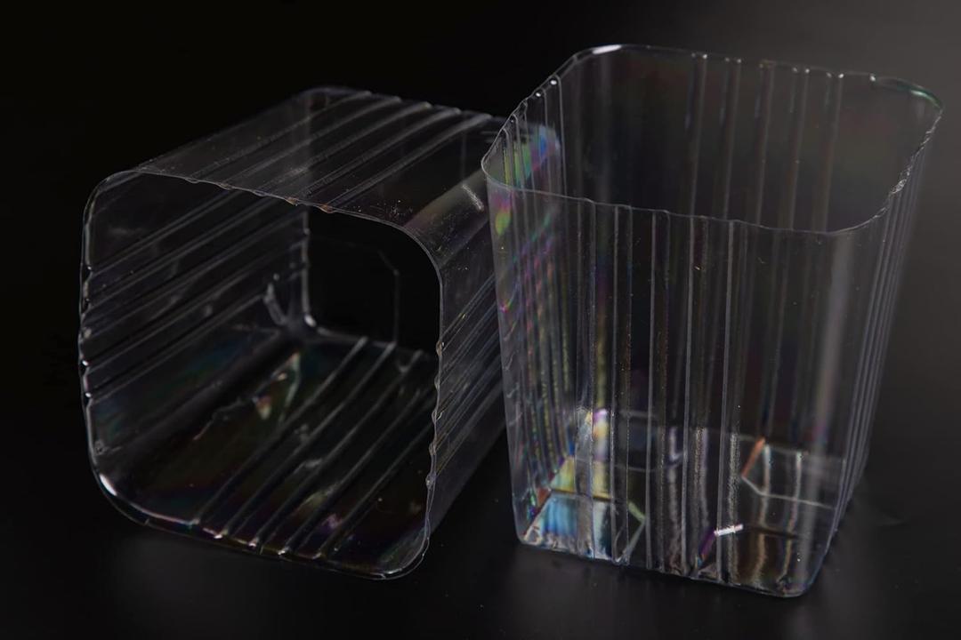 Clear Plastic Liners for Wood Boxes (4x 4.75) l Inserts for Planters (Sell in Pack of 12) (to fit Square 5" Planter) (L050505)