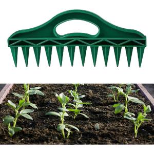 2 x Seed Planter Tool Bulb Planters Dibbler Gardening Tool Seed Spacing Tool Seed Planting Tool for Garden Beds, Raised Beds & Pots | Fixed Spacing, Precise Dibbling for Effortless Seed Planting
