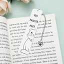Cat Owners Must Haves - National Pet Day Gift for Book Lover, Mothers Day Cat Mom Gifts for Women, Funny Cat Bookmarks for Book Lovers, Book Markers for Reading, Bookish Gifts for Nerds