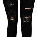 roswear Women's Essentials Ripped Mid Rise Destroyed Skinny Jeans Small