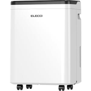 5500 Sq. Ft Large Dehumidifier for Basement, 80 Pint Dehumidifiers with Drain Hose for Home and Bathroom, Quiet Sleep Mode Air Dehumidifier for Bedroom, Portable Dehumidifier for RV, Garage