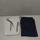 BROOKLYN VERTICAL Mens 2 Pack Fleece Active Jogger Sweatpants with Zipper Pocket and Drawstring Size Large