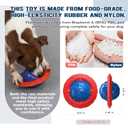 KADTC Dog Squeaky Toy for Small/Medium Dogs Fetch Training Toys Outdoor Interactive Indoor Chew Teething Crate Ball