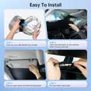 KUST Windshield Sun Shade for 2025 2026 Toyota Camry (Hybrid LE SE XLE XSE) Accessories 4 Layers Car Sunshade for Front Windows Shade Custom Fit Camry Sun Visor 260T Retractable Blocks Shade UV Rays