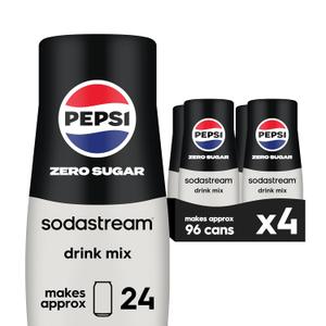 SodaStream Pepsi Zero Sugar Beverage Mix (440ml, Pack of 4) 12/20/2026