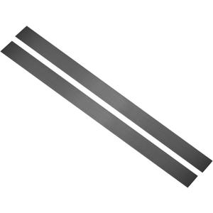 uxcell 2Pcs 304 Stainless Steel Sheet Gap Filler, 30" x 2" Self-Adhesive Metal Molding Trim Strip Gap Cover for Microwave Mirror Frame Home Decoration, Brushed Black