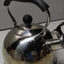 Whistling Tea Kettle for Stovetop, 2 Quart Small Tea Kettle for Tea and Coffee, 1.8L Food Grade Stainless Steel Tea Pot, Hot Water Kettle for Stove Top, Water Boilers (Stainless Steel)