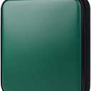 DVD Storage CD Case Holder: 160 Capacity CD Sleeves Black Disc Cases Binder for Car - CD Hard Organizer Box - Large DVD Wallet for Movie/Music/Game & Portable CD Book