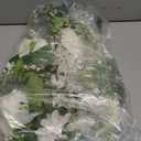 DearHouse 2Pack Artificial Peony Flower Garland - Silk Peony Garland with White Flowers for Wedding Party Table Decoration,6ft/Strand