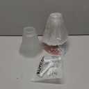 Aspen Creative 23028-4A Transitional Frosted Ceiling Fan Glass Shade.2-1/8"Fitter.Size:4-1/4"D x 4-3/4"H.4Pcs/Pack