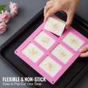 Old Fashion Soap Bar Mold Silicone 2 Pack Rectangle 6 Cavity Soap Making Mold for Homemade Soap Bars (Flexible Nonstick Easy Release)