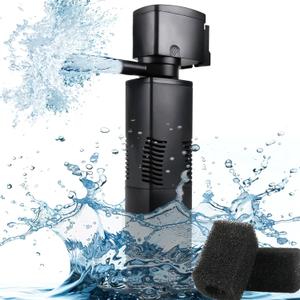 Aquarium Filter for 55-150 Gallons Tank, Internal Fish Tank Filter, Powerful Pump Submersible for Large Fish Tanks, Turtle Tanks, Kois Aeration Deodorization Wave Making Decontamination Filter System (Black)