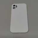 Vooii Compatible with iPhone 11 Case, Upgraded Liquid Silicone with [Flat Edges] [Camera Protection] [Soft Anti-Scratch Microfiber Lining] Phone Case for iPhone 11 6.1 inch - White