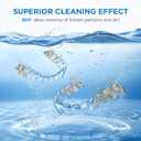 Dental Ultrasonic Retainer Cleaner Machine: 45kHz Dental Cleaning Pod with Digital Timer & 200ML, Cleaning for Dentures, Mouth Guards, Aligners, Night Guards, Braces, Toothbrush Heads & Jewelry, Blue