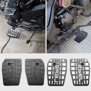 WOOGA Motorcycle Footpeg Aluminum Front Rider Floorboards Foot Pegs Footboard Accessory Kit fit for Ho&n&da Rebel 250 Rebel CMX 500 Rebel 300 CMX 250 CMX 500 CMX 300 Accessories 2017-2025 (Black)