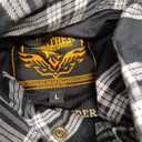 Milwaukee Leather Women’s Motorcycle Plaid Armored Flannel Riding Shirt with Aramid Fiber Reinforced and CE Armor - Large
