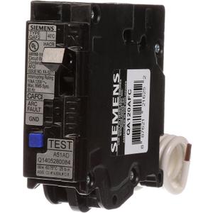 Siemens QA120AFC 20-Amp Single Pole 120-volt Plug-On Combination AFCI Breaker