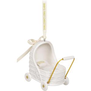 Hallmark Keepsake Christmas Ornament 2024, Baby's First Christmas Pram, Porcelain, Baby Gift