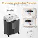 Bonsaii 12-Sheet Micro Cut 60-Minute Paper Shredders for Home Office