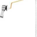 jamini Side Mount Toilet Handle Kit - Durable Brass Lever with Chrome Finish, Adjustable Arm & Stainless Steel Flapper Chain for Most Toilets