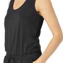 Amazon Essentials Women's Studio Terry Stretchy Jumpsuit for Exercise (Available in Plus Size) (Black)