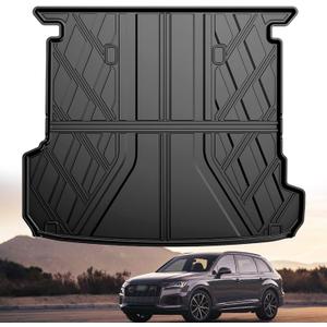 Original 2017-2025 2026 Q7/SQ7 Cargo Liner for Audi Q7 All Models - Custom Fit All Weather Protection Trunk Mat - 3D Shaped Laser Measured Cargo Mat for Audi Q7 2017-2026