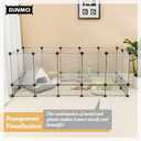DINMO Rabbit Playpen, Guinea Pig Cages, Hamster Cages, Iron Net Bottom Design for Small Animal, Bunny, Ferret, Hedgehog, DIY, Expanded, Portable, Exercise Fence, 61.4 x 25.4 x 22.3 Inches