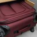 SwissGear Sion Softside Expandable Luggage  Medium Checked Suitcase with 360 Degree Wheels & Retractable Handle  25 Inch, Perfect for 1-7 Night Trips  Merlot