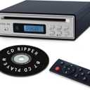 Portable Bluetooth CD Player for Home CD Ripper Hi-Fi Audio CD Player Desktop CD Players Optical and AUX Output，Lossless Sound Quality