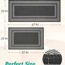 MontVoo Kitchen Rugs Rubber Non-Slip Kitchen Rugs and Mats,Washable Kitchen Mats for Floor,Absorbent Kitchen Runner Hallway, Laundry Room, in Front of Sink, 1'6" x 3'11"