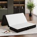 GEMBED Tri-Fold Memory Foam Mattress Full - 6 Inch Portable Folding Mattress with Handle & Washable Cover, Floor Bed with Non-Slip Base, Space-Saving for Room, Travel, Guest Bed, RV, 73"x52"x6"