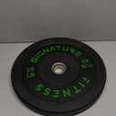 Olympic Barbell 2-Inch Rubber Bumper Plate Weight For Strength Training, Multiple Options (Set of One, Colored)