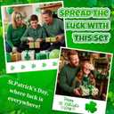 7 Pcs St. Patrick's Day Costume Accessories Leprechaun Top Hat Shamrock Earrings Glasses Irish Stickers Set for Women