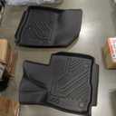 LASFIT Floor Mats Fit for 2017-2024 F-250/F-350 Super Duty Crew Cab with Front Row Bucket Seats&Factory Box Front & Rear Floor Liner, All Weather TPE Truck