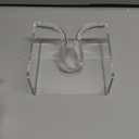 Amazing Abby Acrylic Cocktail Napkin Holder (5.0"x5.0"), Clear Plastic Napkin Dispenser with Weighted Arm and Non-Slip Pads, Great for Kitchen Counter, Dining Table, Bathroom Vanity, and More