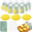 Lounsweer Set of 20 Wedding Lemon Soap Favors Mini Bridal Shower Favors Natural Lemon Shaped Soap Bar with from My Shower to Yours Cards and White Organza Bags for Party Baby Shower Decorations