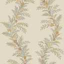 20 .5"Floral Peel and Stick Wallpaper Beige Contact Paper Thicken Wallpaper Delicate Flower Waterproof Green Leaf White Self Adhesive Removable Wall Paper Shelf Liner Decal Vinyl Roll