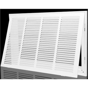 Return Air Filter Grille 24x14,Air Return Vent Cover for 24"W x 14"H Duct Opening,Steel HVAC Vent Covers for Wall and Ceiling,Holds 1" Thick AC Filter, For 24''W14''H-Duct Opening