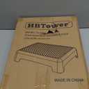 HBTower Step Stool, Mobility Step Stool for Adults & Seniors, Non-Slip Step Platform Indoor and Outdoor, Portable Step Riser, Safety Step for Car, Bedside, Office, Shower, Stairs, Grey (Gray)