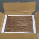 QEEIG Floating Shelves for Wall Bathroom Shelf Bedroom Kitchen Living Room Hanging Book Shelves Small Farmhouse Decor 16 inch Set of 3, Rustic Brown (015-BN3)