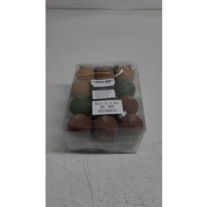 24 Pcs Neutral Matte Christmas Ball Ornaments 2.4 Inch Rustic Boho Brown Green Tan Xmas Bulbs Ornament Vintage Xmas Baubles Modern Christmas Decor for Tree Farmhouse Decor