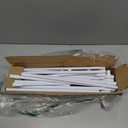 Foldable Drying Rack Clothing, 3-Tier Portable Clothes Drying Racks for Indoor & Outdoor, Anti-Rust Compact Laundry Rack Collapsible, White 28" D x 10" W x 35" H