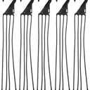 BESPORTBLE 5Pcs Plastic Hanging Basket Hooks for Outdoor Planters, Durable Plant Hangers for Vertical Gardening, Ideal for Balcony and Garden Decor (45X6.5CM, Green)