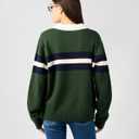 WEWOREWHAT Women's Knitted Rugby Shirt, XS