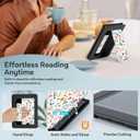 2 x CoBak Lightweight Stand Case for 7" Kindle Paperwhite 12th Gen 2024 and Kindle Colorsoft with Right Hand Strap - Compatible with iPhone MagSafe, for Samsung/Belkin/Anker Wireless Charging Pads (Flower Sea)