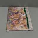 BLINFEIRU Highland Cow Wall Art Decor, Rustic Farmhouse Cows with Flowers Painting Canvas Print, Western Country Animals Picture for Living Room Bedroom Bathroom Decorations, Framed Ready to Hang (16"L x 12"W)