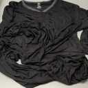 PrinStory Men's Pajamas Set Sleepwear Pjs Lightweight Long Sleeve Button Down Notched Collar Pajama Comfy Sleep Sets S-2XL (Large, 1-black)