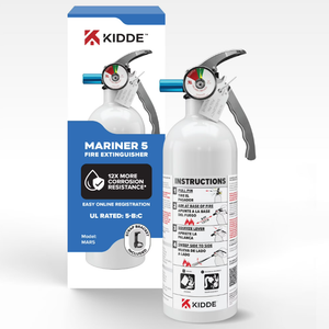 Kidde Mariner 5 Fire Extinguisher for Boats, Single-Use 5BC (Pack of 6)