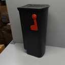 Architectural Mailboxes Parsons Rust-Proof Plastic Post Mounted Mail Box for Outside, Black, Medium Curbside Mailbox, USPS Approved for Residential Delivery